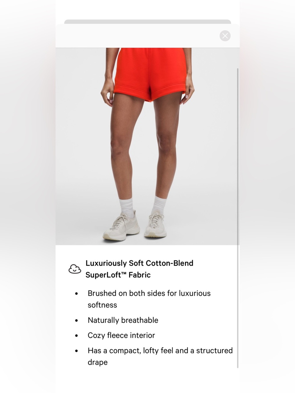 lululemon🍋Steady State Super Loft Short 3.5” Size Small NWT Cherry 🍒 Ember - Picture 9 of 10